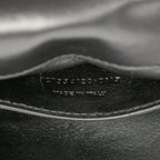 Saint Laurent YSL Logo Classic Kate Crossbody Chain Shoulder Bag Black Suede — view 6