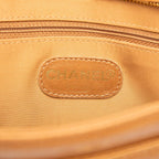 Chanel CC Logo Chain Tote Shoulder Brown Caviar Leather — view 6