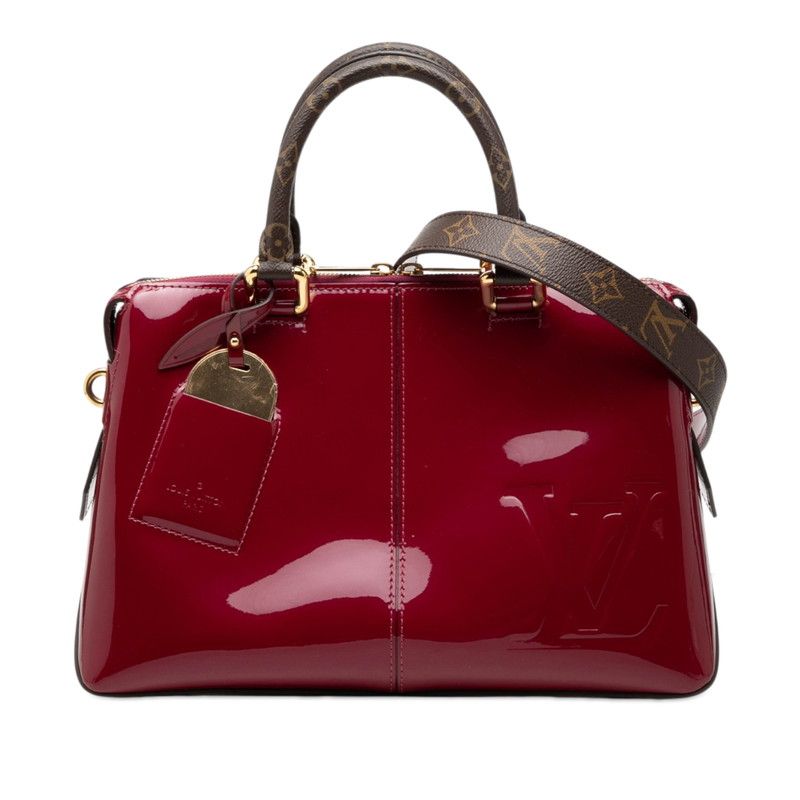 Louis Vuitton Monogram Vernis Tote Miroir Crossbody 2-Way Shoulder Bag Magenta