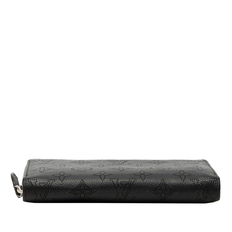 Louis Vuitton Monogram Mahina Zippy Wallet Zip Around Black Leather — view 3