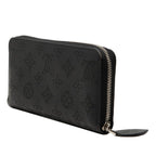 Louis Vuitton Monogram Mahina Zippy Wallet Zip Around Black Leather — view 2