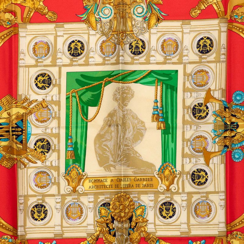 Hermes Carre 90 Hommage a Charles Garnier Loulou a Tribute to Scarf Oversized — view 3