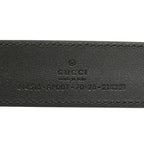 Gucci GG Marmont Emblem Wide Buckle Belt Black Leather — view 5