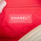 Chanel Cambon Line CC Logo Handbag Shoulder White Black Lambskin — view 5