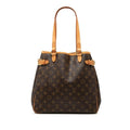 Louis Vuitton Monogram Batignolles Vertical Tote / Shoulder Bag Brown Leather