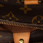 Louis Vuitton Monogram Cabas Piano Tote Shoulder Bag Brown Leather — view 6