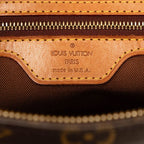 Louis Vuitton Monogram Cabas Piano Tote Shoulder Bag Brown Leather — view 5