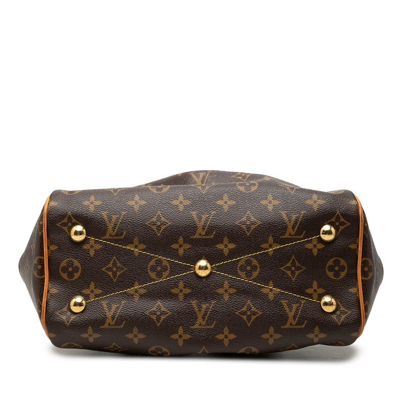 Louis Vuitton Monogram Tivoli PM Handbag Brown Leather — view 3