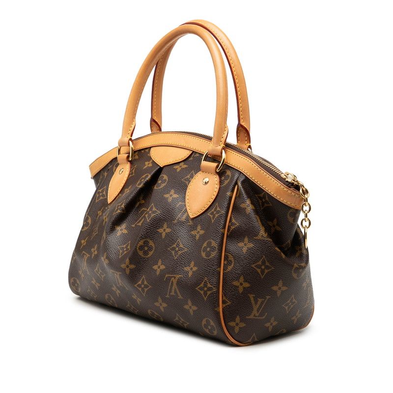Louis Vuitton Monogram Tivoli PM Handbag Brown Leather — view 2