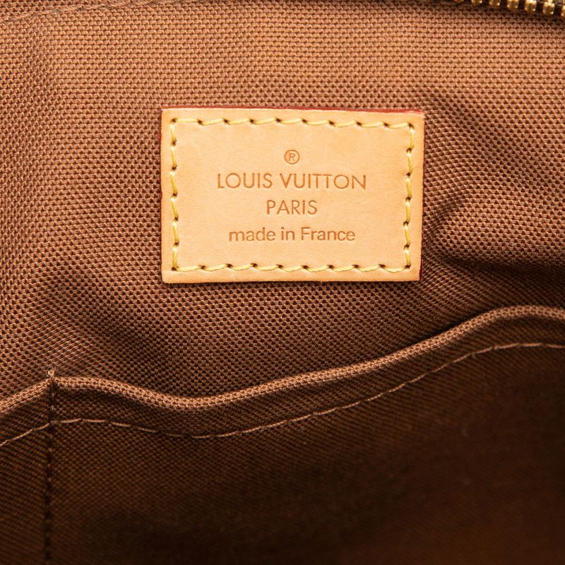 Louis Vuitton Monogram Tivoli PM Handbag Brown Leather — view 5