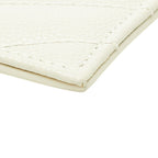 Saint Laurent Cassandra YSL Logo Fragment Case Zip Card Ivory Silver Leather — view 4