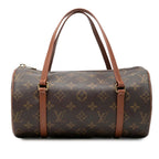 Louis Vuitton Monogram Papillon 26 Handbag Brown Leather