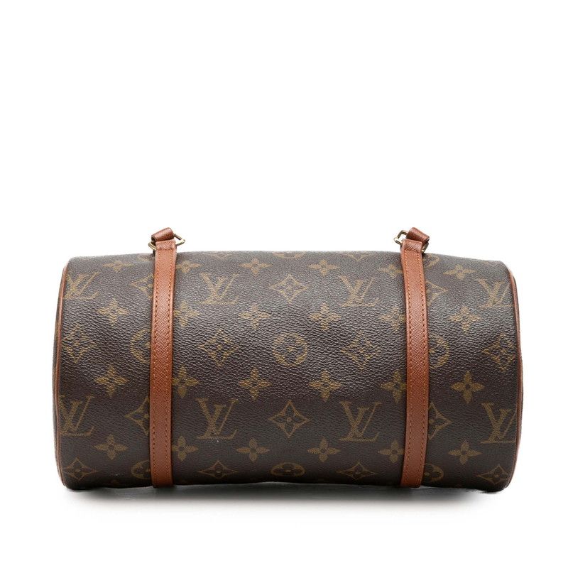 Louis Vuitton Monogram Papillon 26 Handbag Brown Leather — view 3