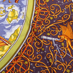 Hermes Carre Map Scarf Multicolor Silk — view 7