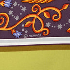 Hermes Carre Map Scarf Multicolor Silk — view 4