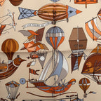 Hermes Carre 40 les Folies du Ciel Madness of the Sky Scarf Beige Multicolor — view 2