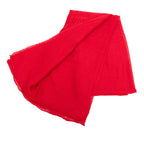 Hermes Logo Scarf Shawl Red Cashmere Silk — view 2
