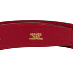 Hermes Constance 65 Black Red Box Calf Belt — view 5