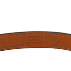 Hermes Double Tour Strand Bracelet T1 Black Silver Leather — view 4