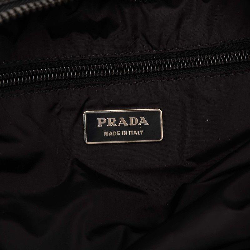 Prada Travel Bag Black Nylon Leather — view 5