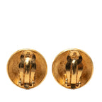Chanel CC Logo Vintage Round Earrings 96 Gold Plated — view 2