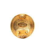 Chanel CC Logo Vintage Round Earrings 96 Gold Plated — view 4