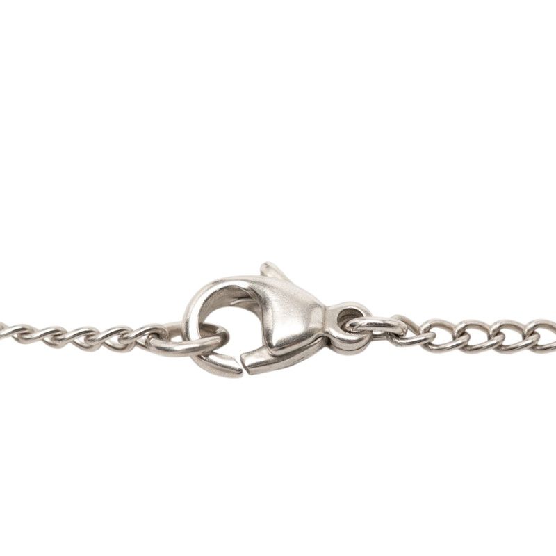 Chanel CC Logo Strawberry Motif Chain Bracelet Silver Pink Purple Metal — view 4