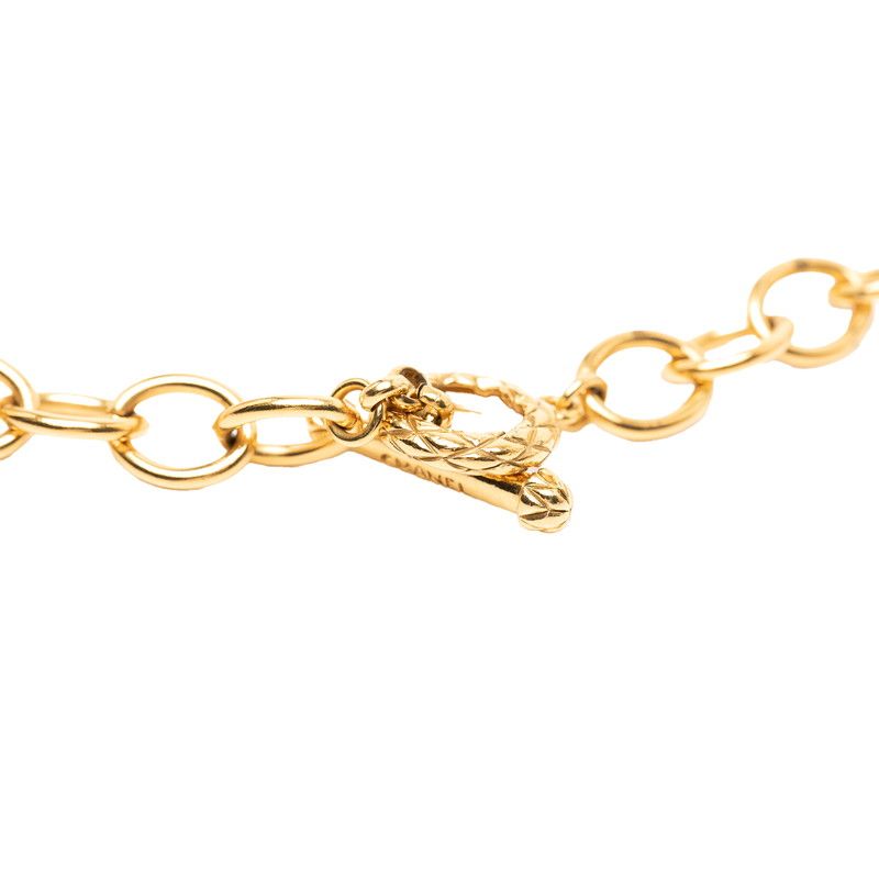 Chanel CC Logo Vintage Chain Pendant 95 Gold Plated — view 3