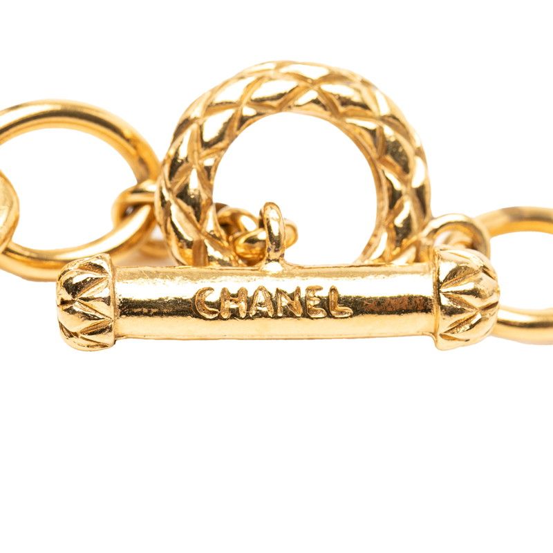 Chanel CC Logo Vintage Chain Pendant 95 Gold Plated — view 4