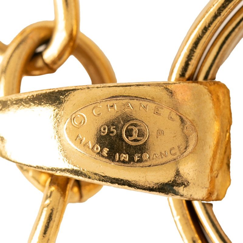 Chanel CC Logo Vintage Chain Pendant 95 Gold Plated — view 5
