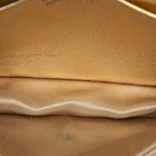 Prada Mini Chain Shoulder Bag Gold Beige Satin Crystal Leather — view 7