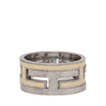 Hermes Mou Bash Ring 53 Ivory Silver