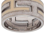 Hermes Mou Bash Ring 53 Ivory Silver — view 4
