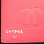 Chanel Cambon Line Quilted CC Logo Long Bifold Wallet Black Pink Leather Enamel — view 6