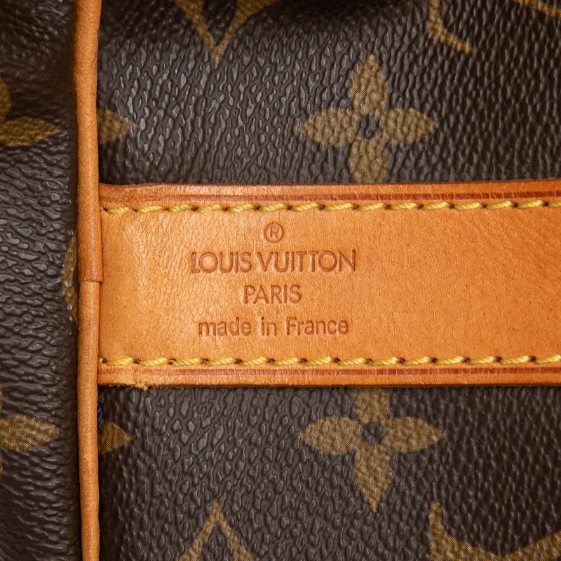 Louis Vuitton Monogram Keepall Bandouliere 45 Boston Bag 2-Way Brown Leather — view 5