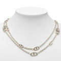 Hermes Chaine D'ancre Farandole 120 Long Necklace Silver