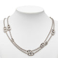 Hermes Chaine D'ancre Farandole 120 Long Necklace Silver