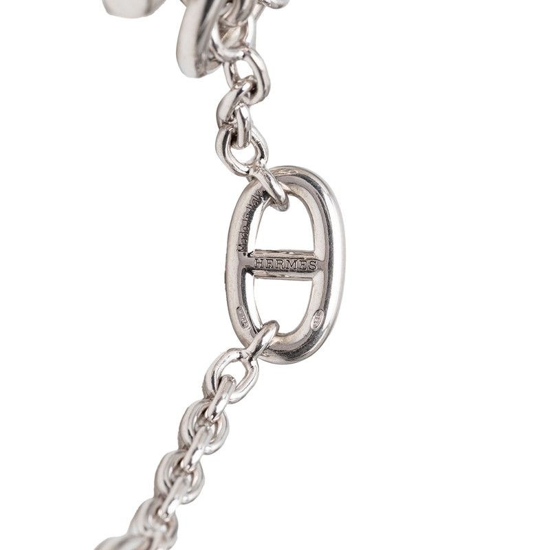 Hermes Chaine D'ancre Farandole 120 Long Necklace Silver — view 4