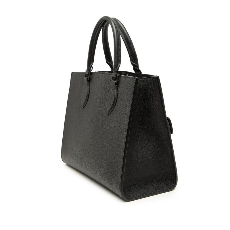 Louis Vuitton Lockme Tote PM Handbag Shoulder 2-Way Noir Black Gray Nappa — view 2