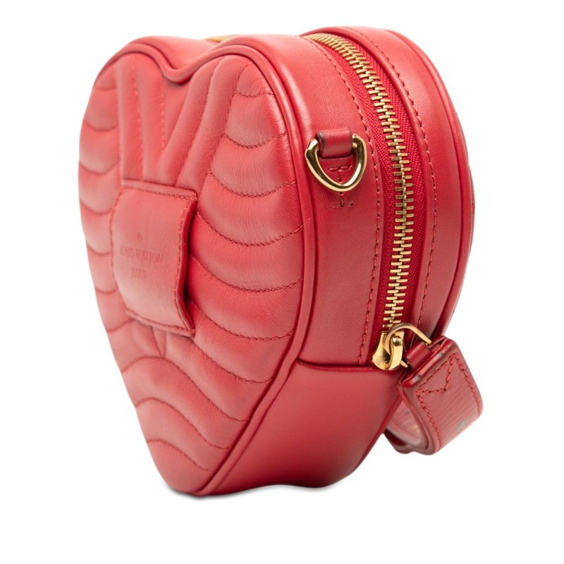 Louis Vuitton la Braclette Heart New Wave Crossbody Shoulder Bag Red Leather — view 2