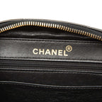 Chanel Quilted Chain Shoulder Bag 2-Way Black Patent Leather — view 5