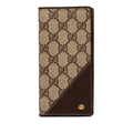 Gucci GG Supreme Wallet Billfold Beige Brown Leather