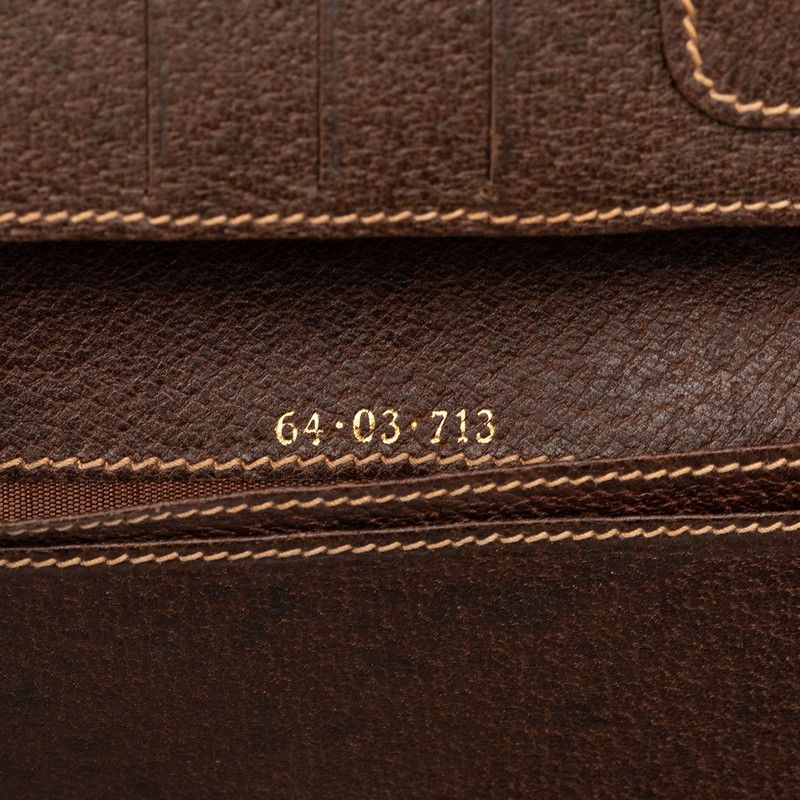 Gucci GG Supreme Wallet Billfold Beige Brown Leather — view 5