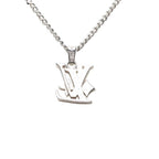 Louis Vuitton Monogram Pendant with Waxed Chain Silver Metal — view 2