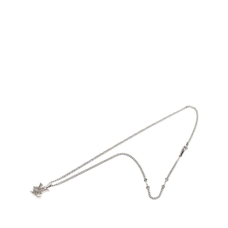 Louis Vuitton Monogram Pendant with Waxed Chain Silver Metal — view 3