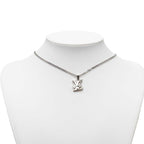 Louis Vuitton Monogram Pendant with Waxed Chain Silver Metal — view 6