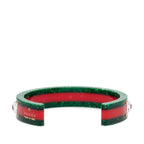 Gucci Sherry Line Bee Bangle Red Green Plastic Crystal Bracelet — view 3