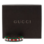 Gucci Sherry Line Bee Bangle Red Green Plastic Crystal Bracelet — view 5