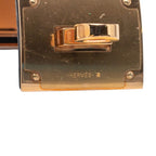 Hermes K-tall Bracelet Black Veau Epsom Plated — view 4