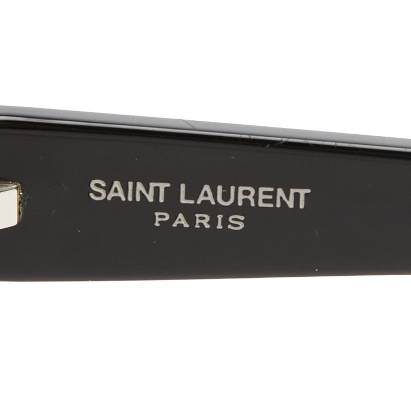 Saint Laurent YSL Logo Asian Fit Sunglasses Eyewear Black Acetate — view 5